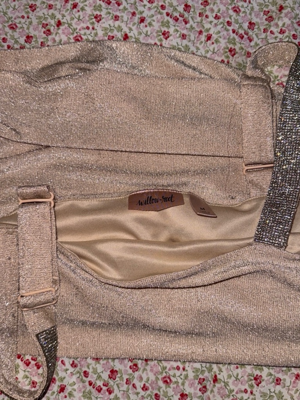 Willow Metallic Champagne Sleeveless top